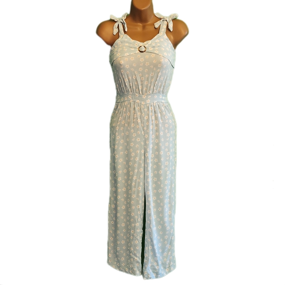 NWOT Kensie Girl's Sky Blue Floral Romper (Girl's 10)